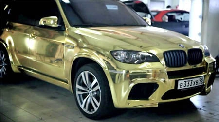  bmw x5 m mạ vàng ở nga - 2