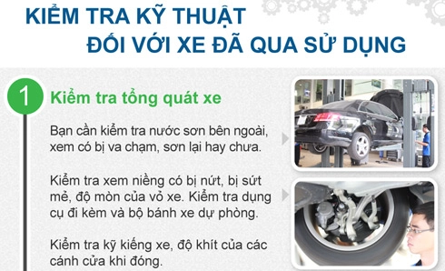  các bước kiểm tra khi mua xe cũ - 1