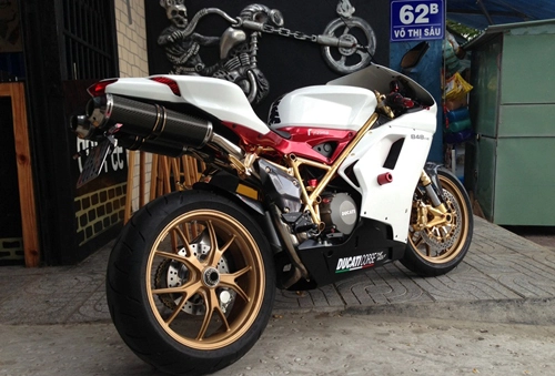  ducati 848 evo mạ vàng độc nhất việt nam - 2