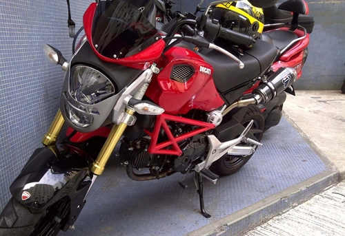  honda grom biến thành ducati - 6