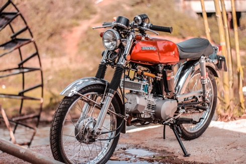  honda ss50 độ phá cách - 5