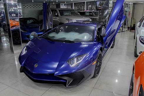  lamborghini aventador sv màu xanh độc nhất tại việt nam - 1