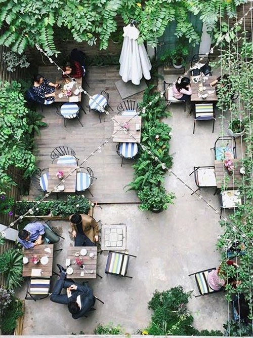 Những quán cà phê không gian xanh mát giữa lòng hà nội - 11