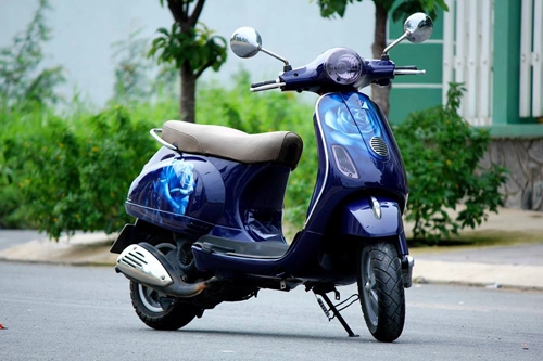  vespa hoa hồng xanh kiêu kỳ tại sài gòn - 1