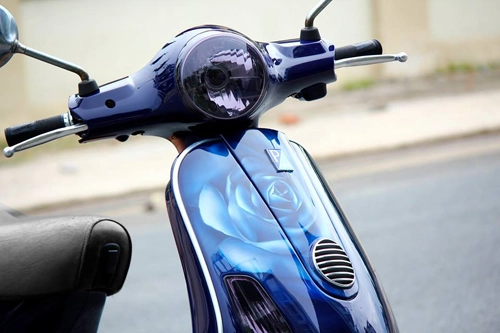  vespa hoa hồng xanh kiêu kỳ tại sài gòn - 6