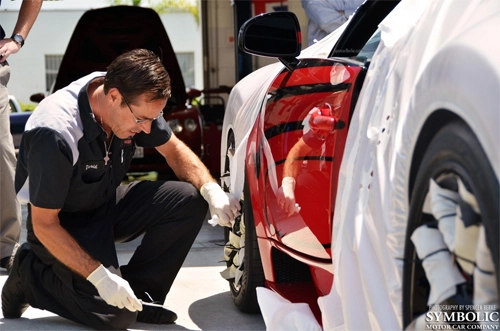  veyron grand sport vitesse lor rouge ở san diego - 3