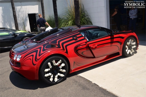  veyron grand sport vitesse lor rouge ở san diego - 7