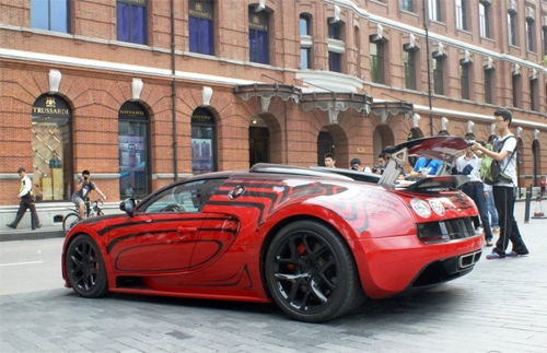  veyron grand sport vitesse lor rouge ở thượng hải - 2