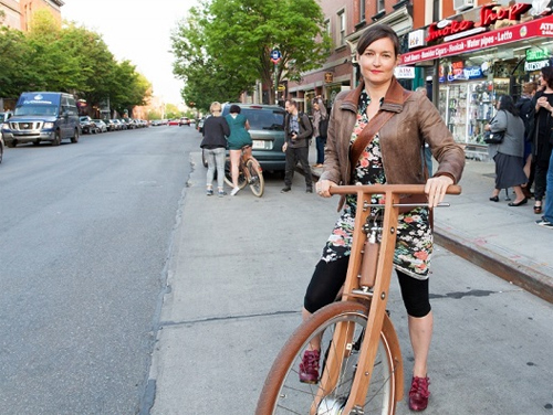 xe đạp điện bằng gỗ sồi - 3