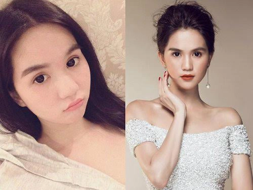 Bất ngờ vì ảnh mặt mộc và photoshop của các sao việt - 1