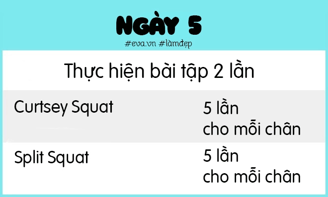 Bỏ ra 15 phút mỗi ngày cho bài tập này có ngay vòng 3 và cơ chân săn chắc quyến rũ - 17