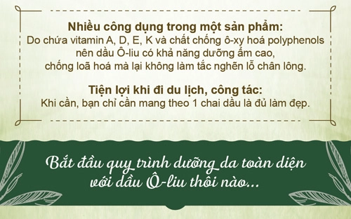 Dưỡng da kiểu cô nàng bận rộn với dầu ô-liu - 2