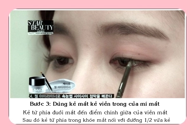 Hô biến đôi mắt lung linh như sao hàn với cách kẻ eyeliner trong suốt tự nhiên - 6