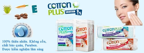 Phát sốt với bông tẩy trang cao cấp cotton plus 2 trong 1 từ ý - 1