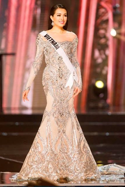 Váy dạ hội đẹp xuất sắc tin vui lại đến với lệ hằng tại miss universe 2016 - 4