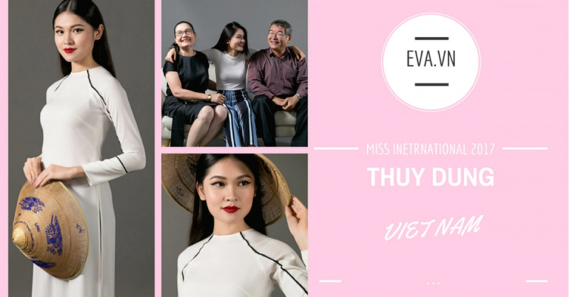 Á hậu thùy dung giới thiệu gia đình bằng tiếng anh cực chuẩn tại miss international 2017 - 1