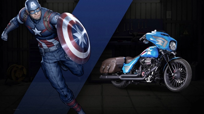 Cận cảnh harley-davidson street glide special phiên bản captain america - 1