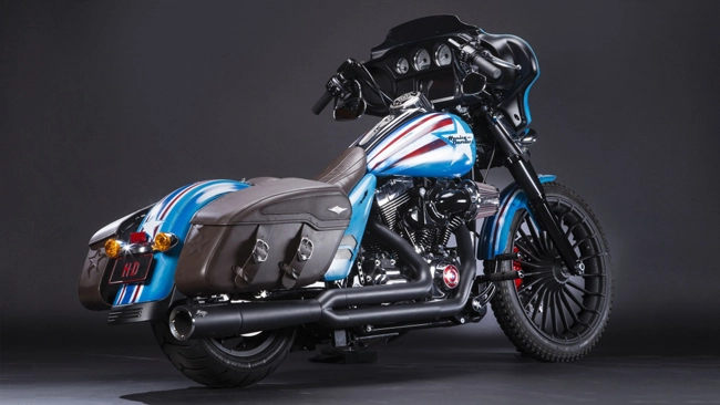 Cận cảnh harley-davidson street glide special phiên bản captain america - 4