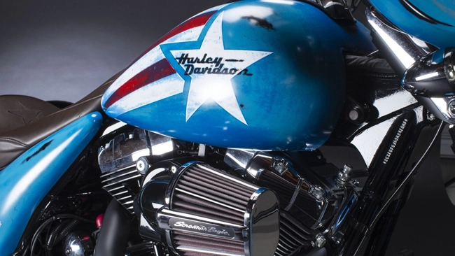 Cận cảnh harley-davidson street glide special phiên bản captain america - 8