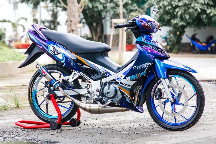 Chiếc satria 120 độ ấn tượng của biker lâm đồng - 1