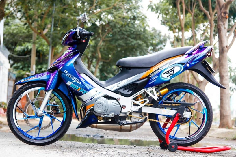 Chiếc satria 120 độ ấn tượng của biker lâm đồng - 5