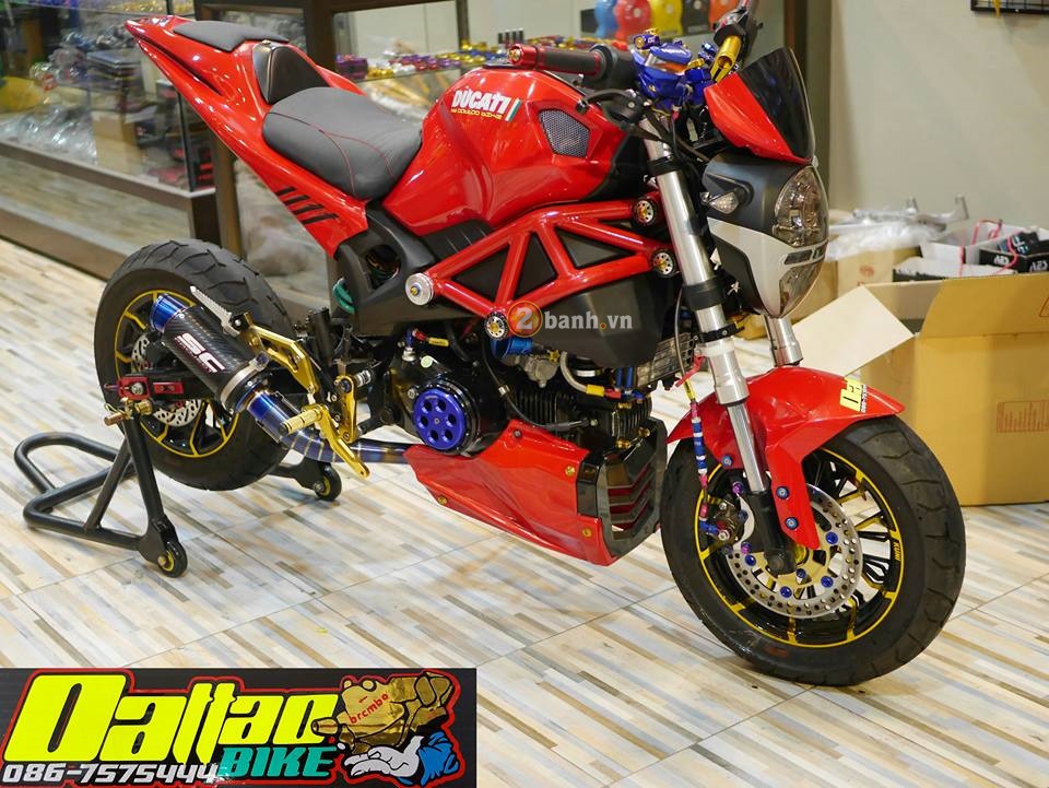 Ducati monster độ đầy ấn tượng trong phiên bản minibike - 4