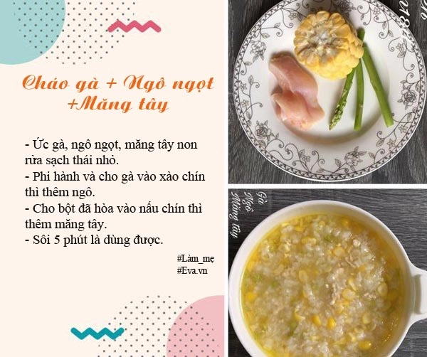 Kho công thức nấu cháo ăn dặm của mẹ việt giúp con tăng cân đều đều 8 tháng gần 9kg - 8