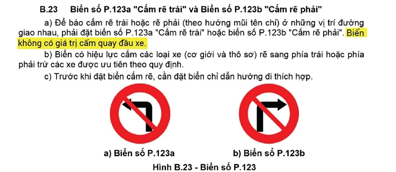 Từ 111 biển cấm rẽ trái không còn cấm quay đầu xe - 2