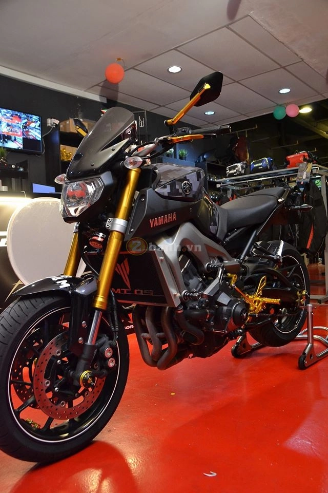 Yamaha mt-09 lịch lãm trong bộ trang sức cnc - 3