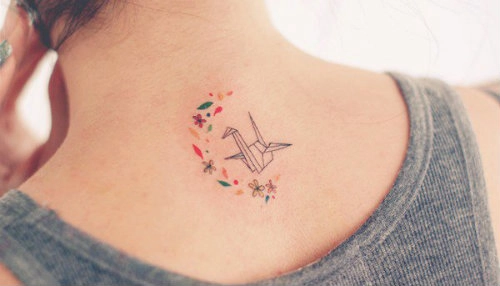 Bộ sưu tập những mẫu tattoo màu xinh xắn và ngọt ngào - 6