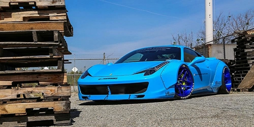  ferrari 458 sơn màu lạ - 1