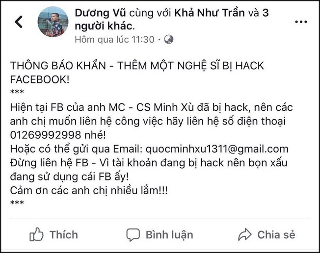 Hàng loạt người nổi tiếng mất facebook làm sao để đề phòng - 6