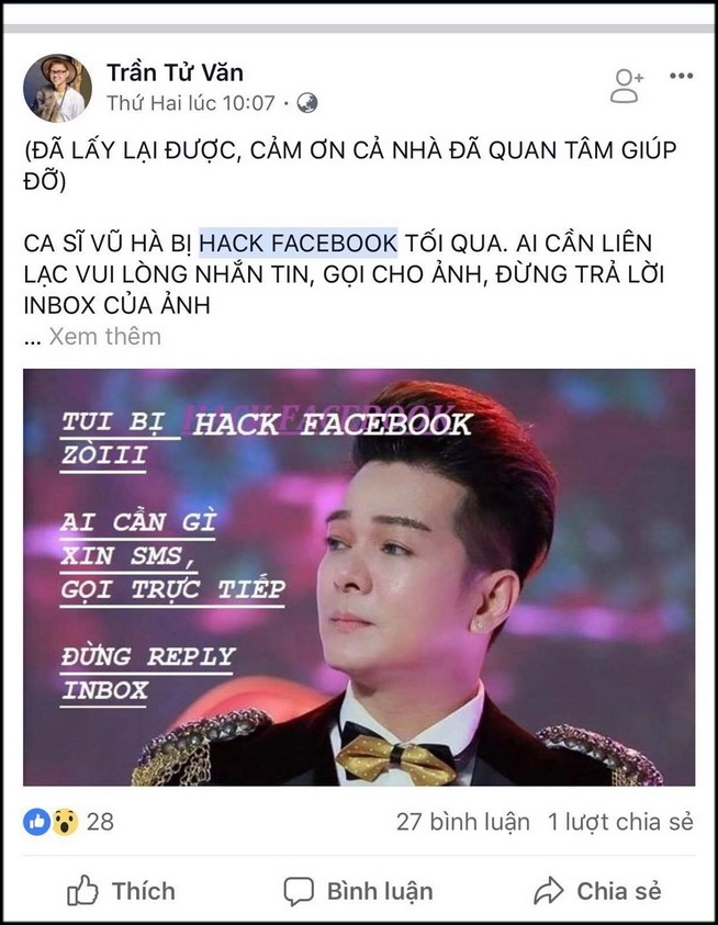 Hàng loạt người nổi tiếng mất facebook làm sao để đề phòng - 9