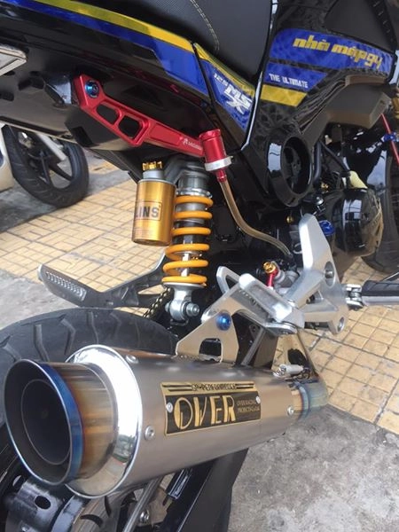 Honda msx125 độ pô over phuộc ohlins và nhiều phụ tùng đẹp mắt - 4