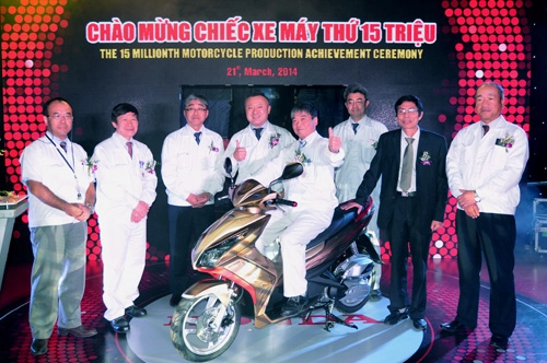  honda việt nam xuất xưởng xe máy thứ 15 triệu - 1