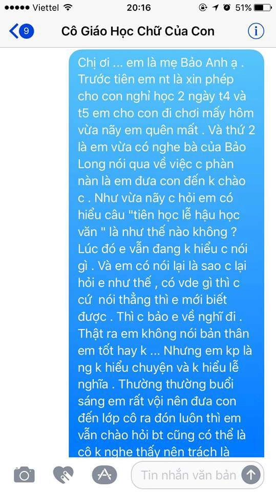 Mẹ 9x hoang mang chuyện cô giáo bắt con nghỉ học vì mẹ con không chào cô - 2