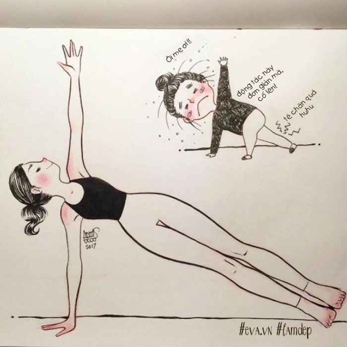 Phì cười trước những hình ảnh đối lập khi bạn tập yoga với các chuyên gia - 5