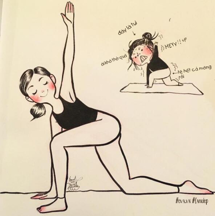 Phì cười trước những hình ảnh đối lập khi bạn tập yoga với các chuyên gia - 9
