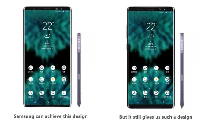 Sau khi dùng thử smartphone trung quốc phó chủ tịch samsung yêu cầu đổi thiết kế note 9 - 1