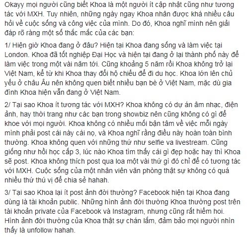 Soái ca chris khoa giải đáp mọi thắc mắc riêng chuyện tình cảm lại no comment - 1