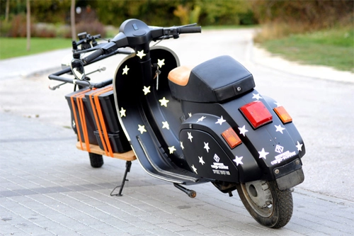  vespa chở hàng phong cách siêu độc - 3