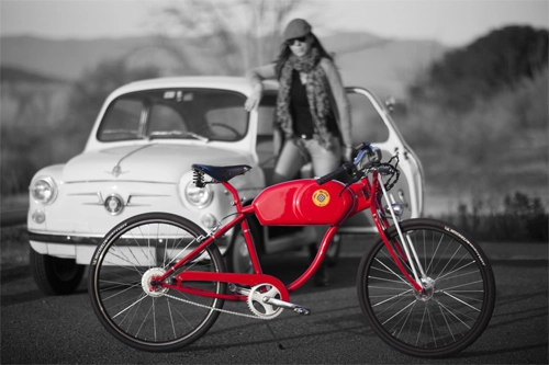  xe đạp điện phong cách môtô cổ điển - 1