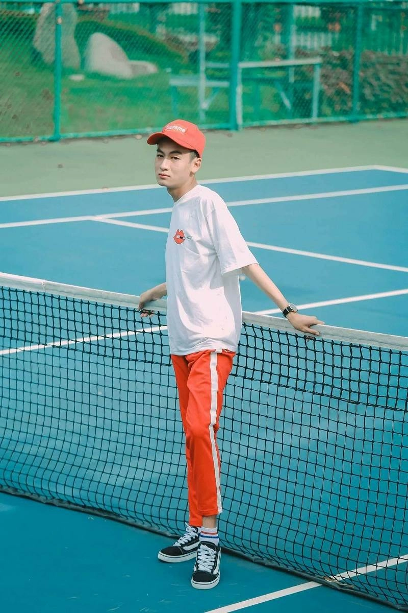 2k an giang điển trai năng động trên sân tennis - 6