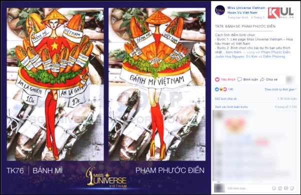 Đem bánh mì làm trang phục dân tộc cho hoa hậu hoàn vũ vui thôi đừng vui quá - 1