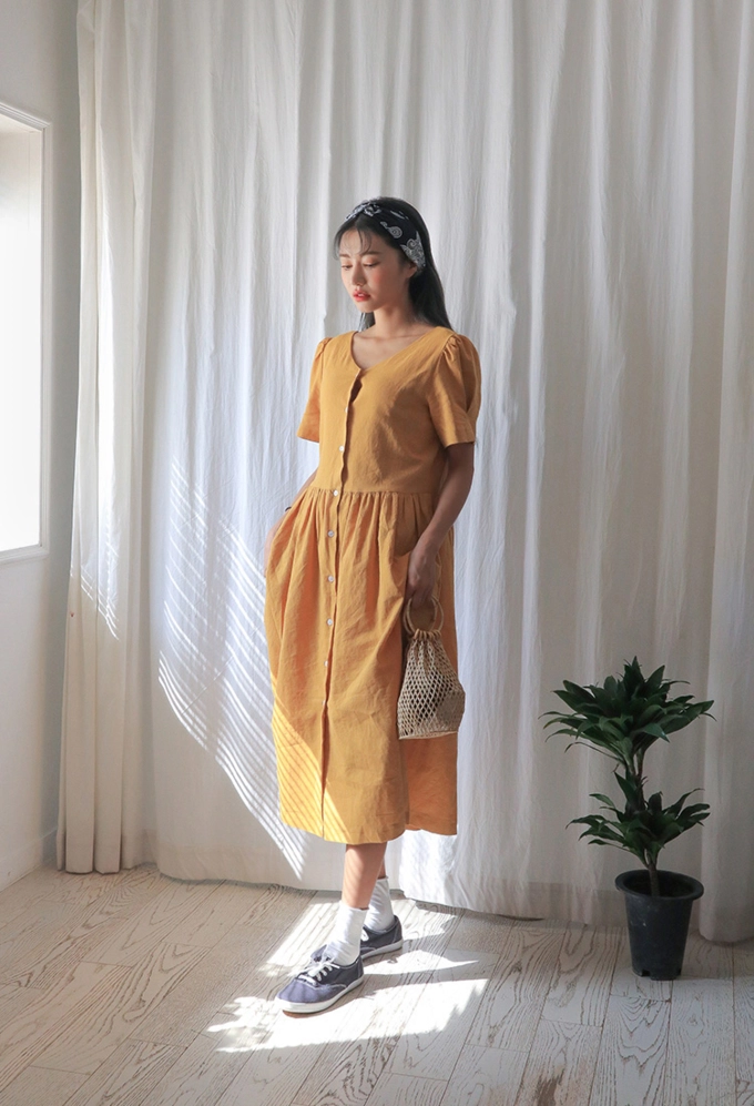 Giới trẻ hàn quốc đang ngất ngây con gà tây với style đầm tay phồng cực đáng yêu - 6