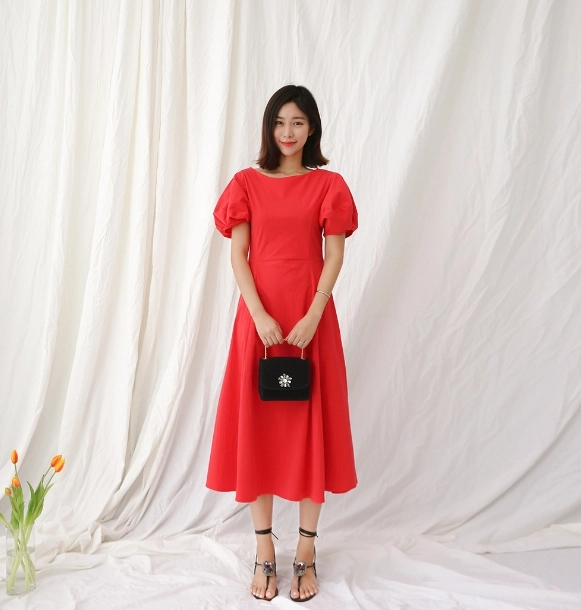 Giới trẻ hàn quốc đang ngất ngây con gà tây với style đầm tay phồng cực đáng yêu - 8
