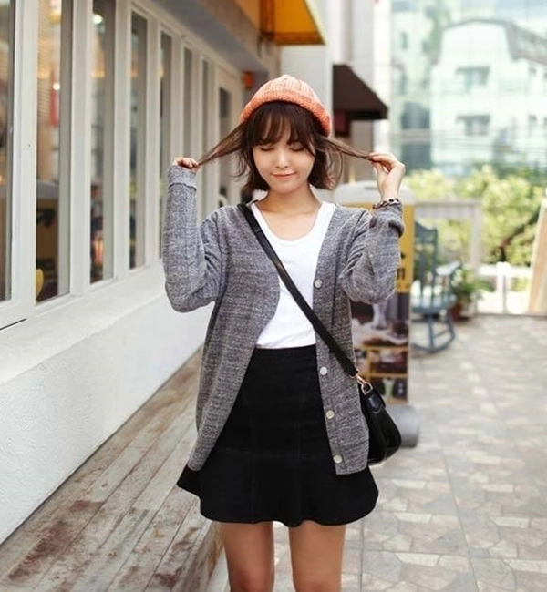 Gợi ý cách diện áo cardigan xinh như con gái hàn quốc nhìn thôi đã muốn yêu - 1