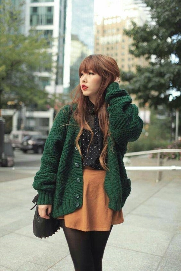 Gợi ý cách diện áo cardigan xinh như con gái hàn quốc nhìn thôi đã muốn yêu - 2