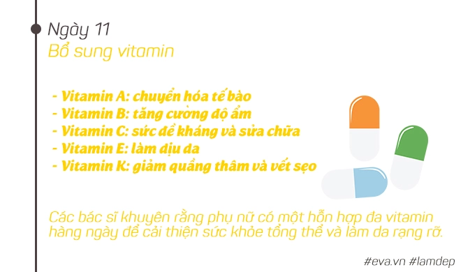 Kế hoạch 12 ngày để có làn da đẹp - vóc dáng xinh - 12