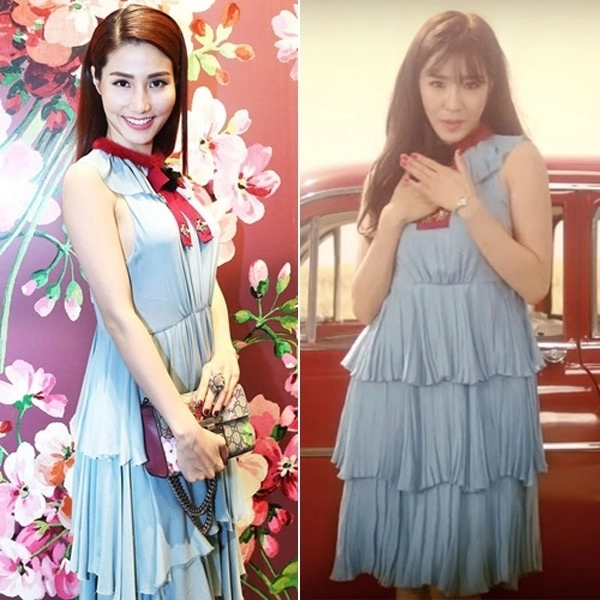 mặc chung đồ với sao hàn nhưng sao việt lại bị so sánh lép vế hơn - 8